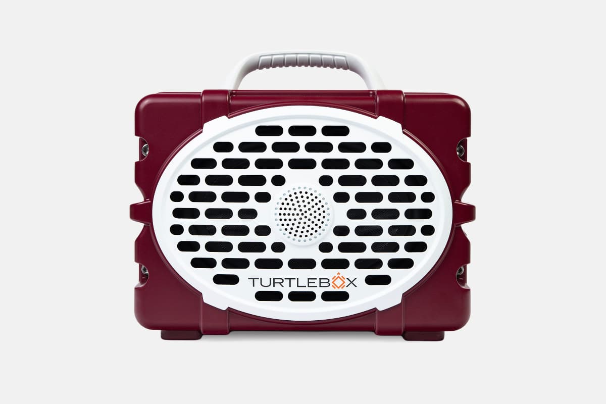 Maroon & White TAMU Original speaker front view no-gallery