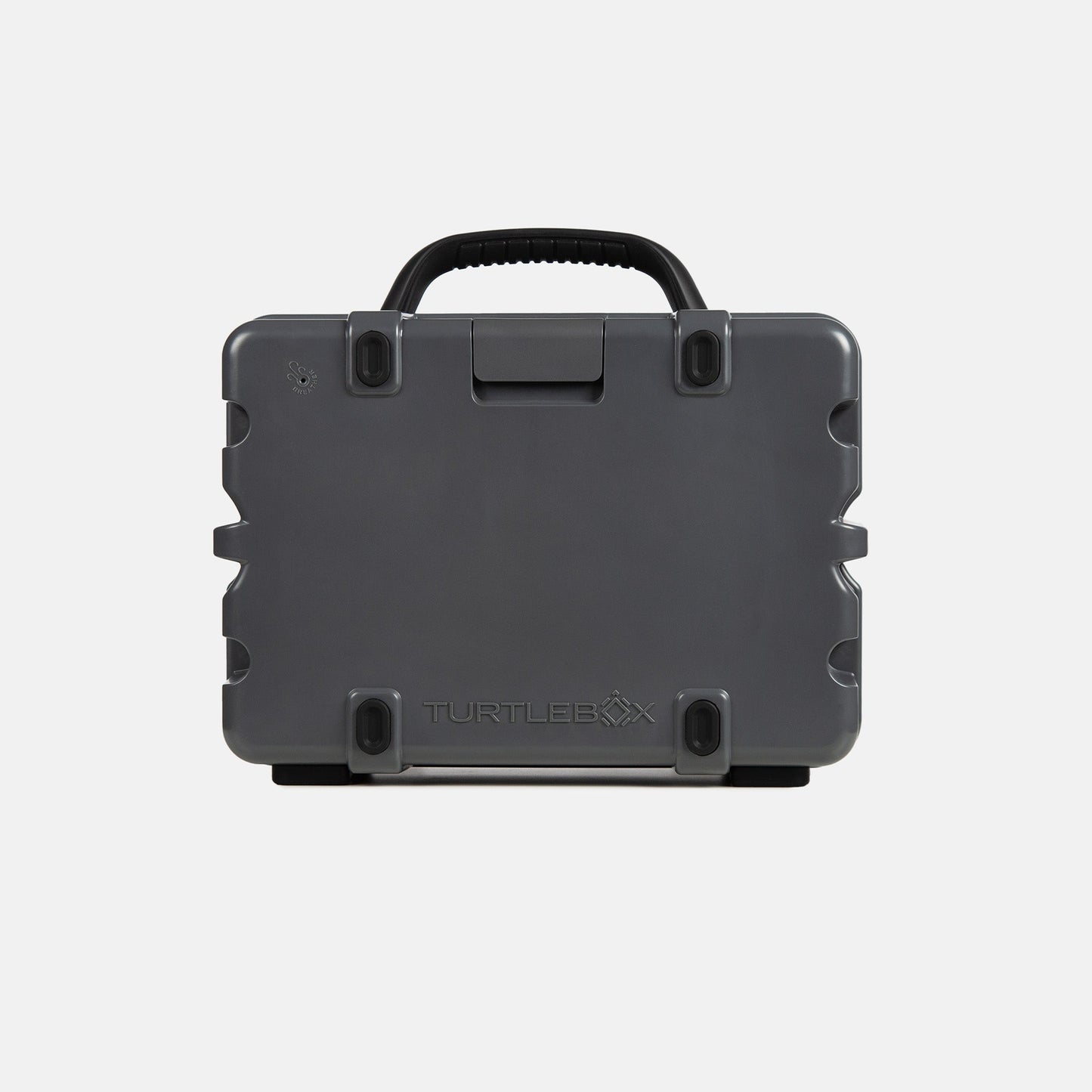 Studio shot of a Original speaker in Gray showing the back. #speaker-color_gray