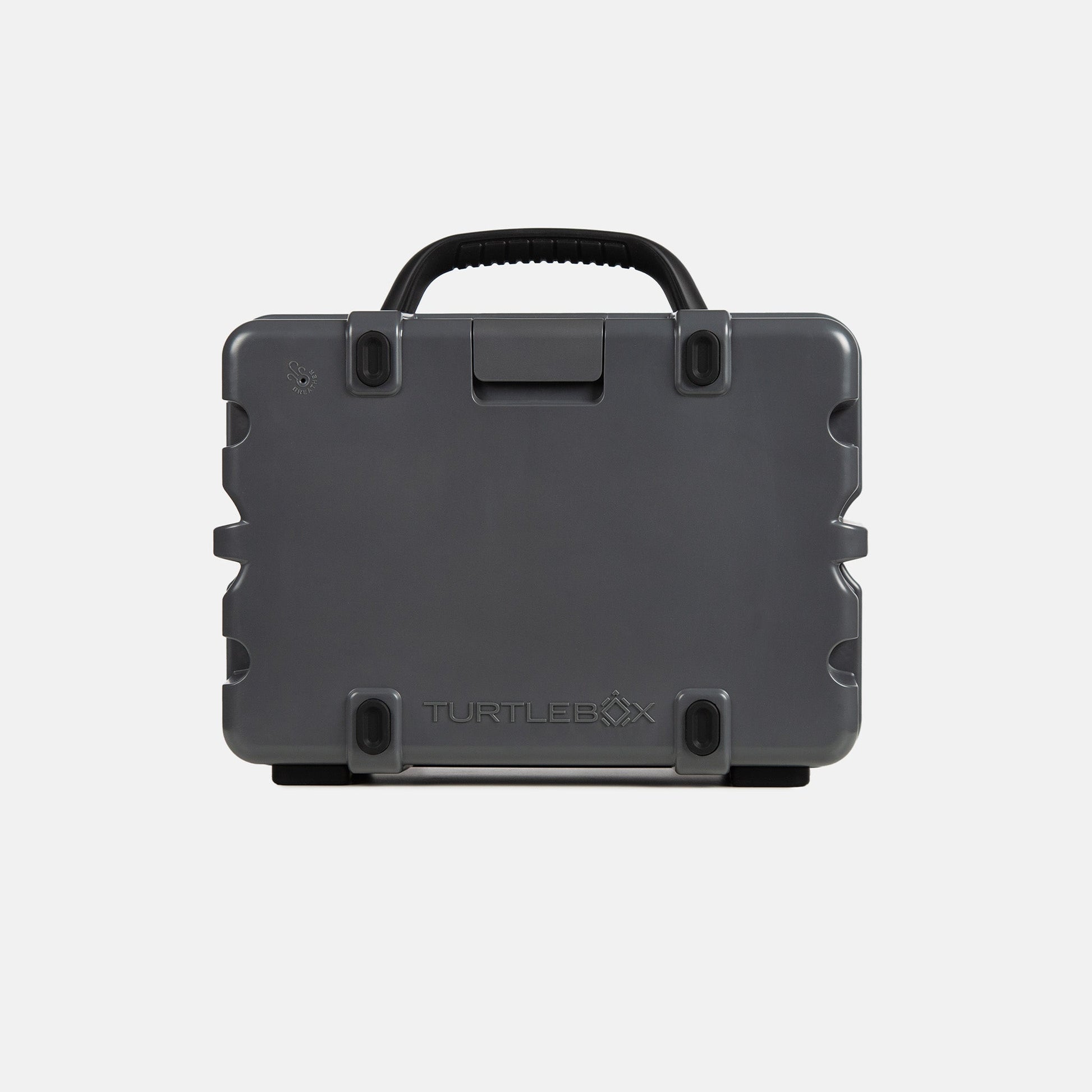 Studio shot of a Original speaker in Gray showing the back. #speaker-color_gray