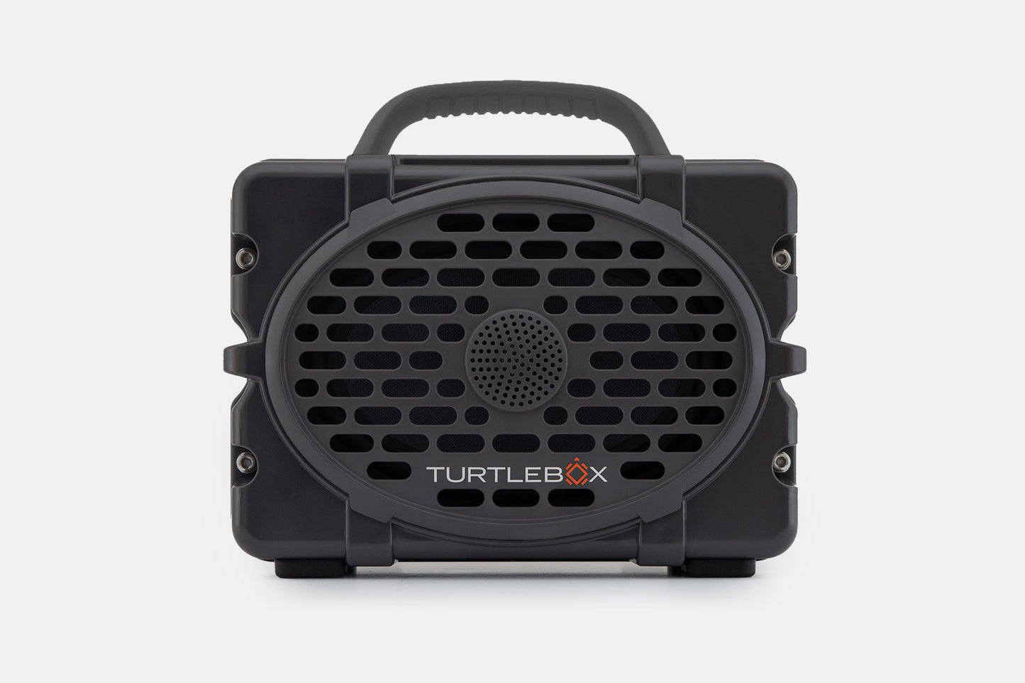 Turtlebox Original speaker in gray with gray handle no-gallery
