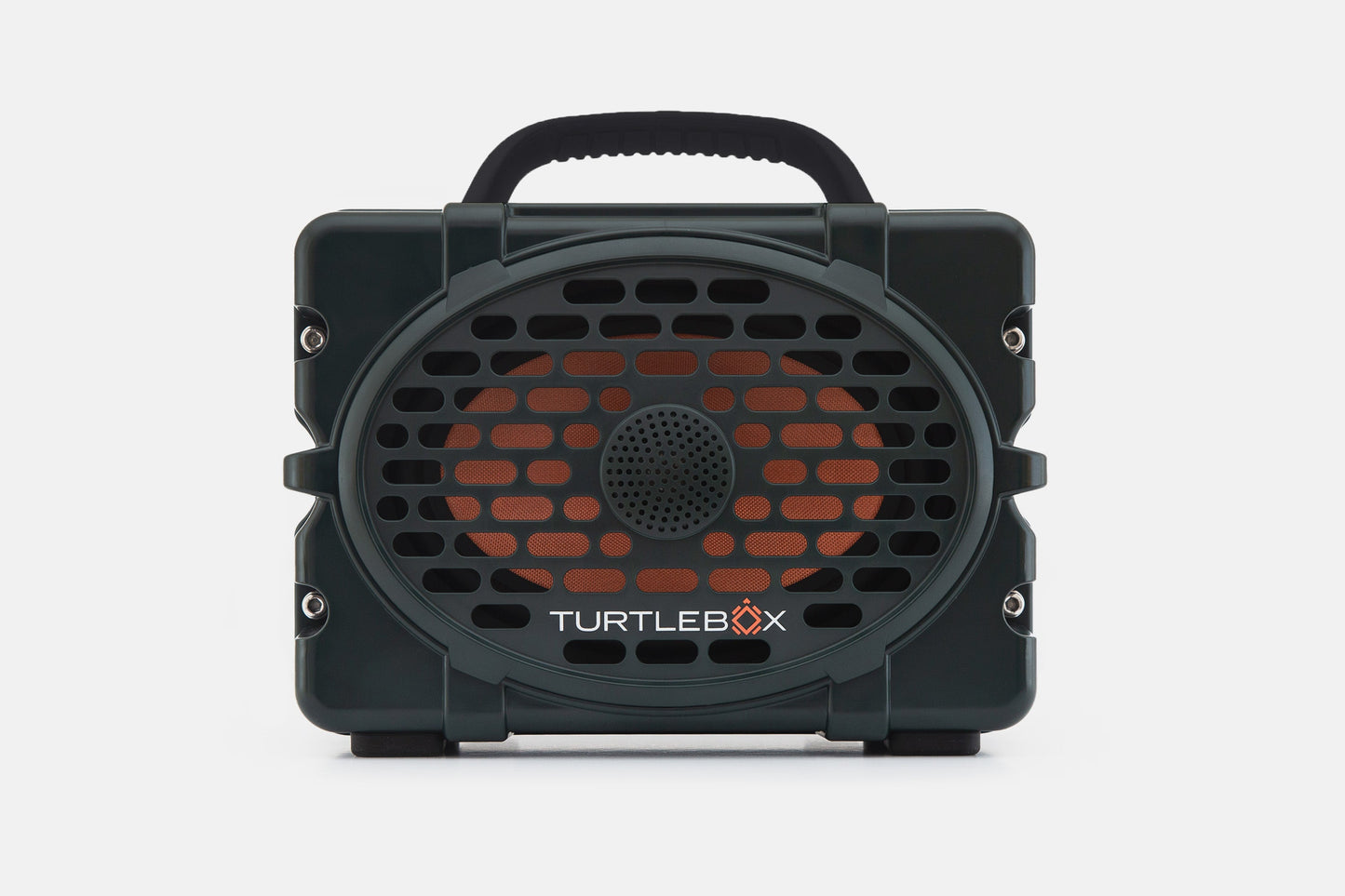 Turtlebox Original speaker in green with black handle no-gallery