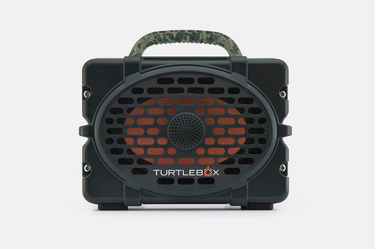 Turtlebox Original speaker in green with camo handle no-gallery