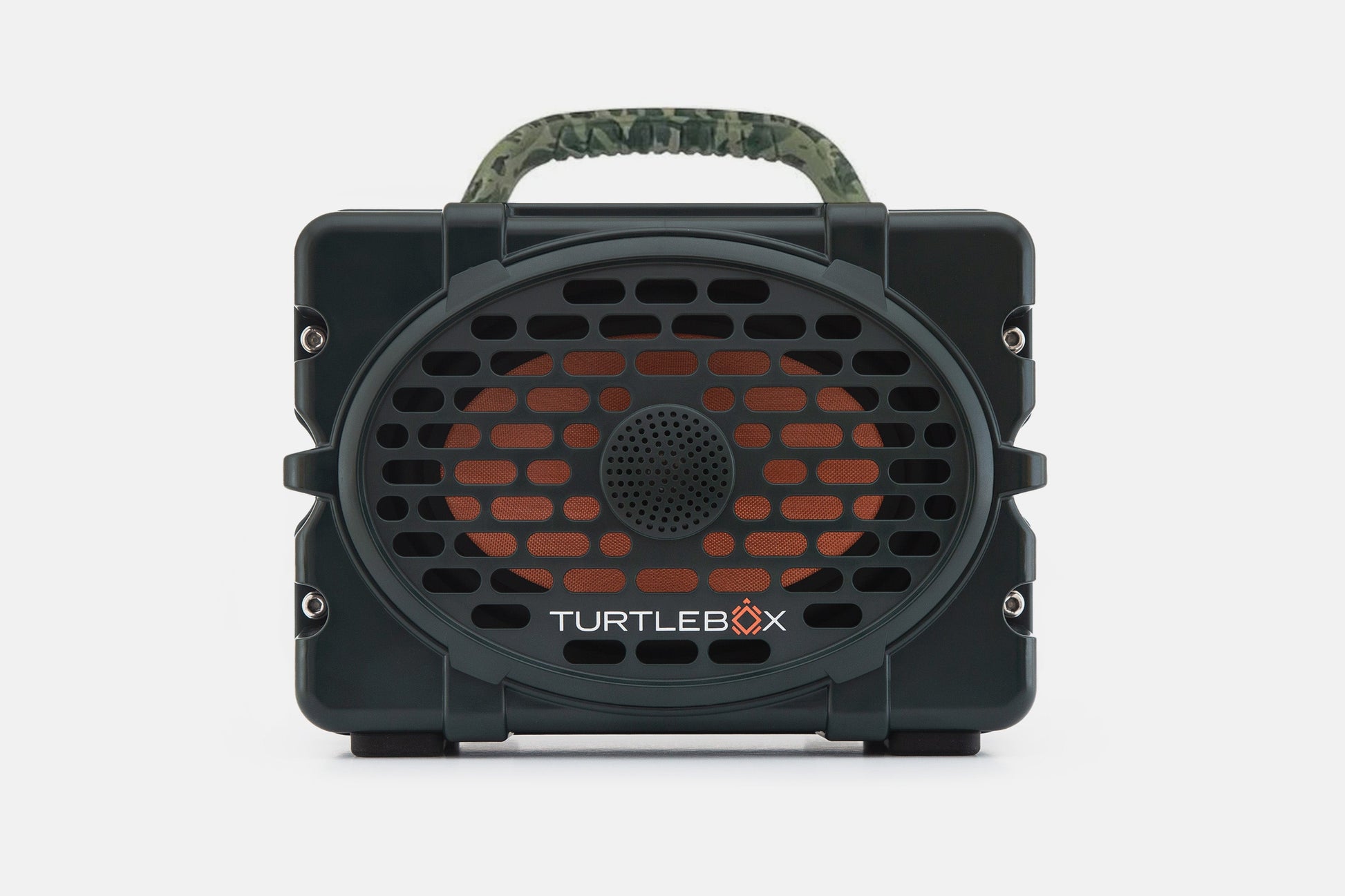 Turtlebox Original speaker in green with camo handle no-gallery