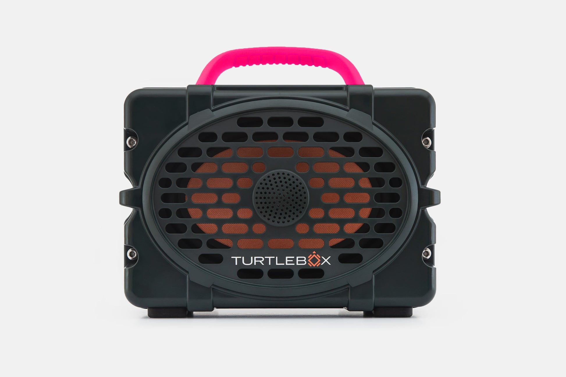 Turtlebox Original speaker in green with hot pink handle no-gallery