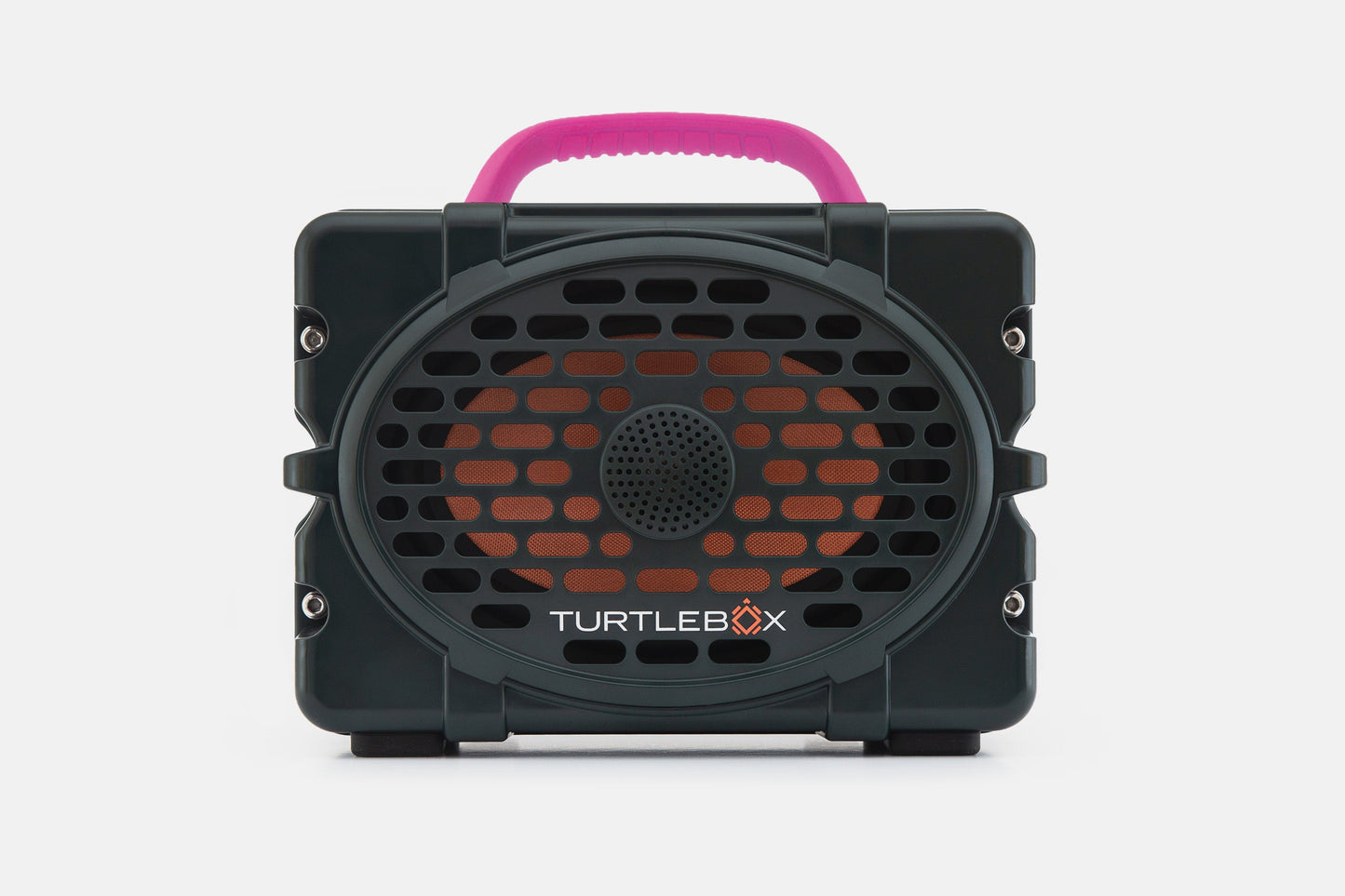 Turtlebox Original speaker in green with pink handle no-gallery