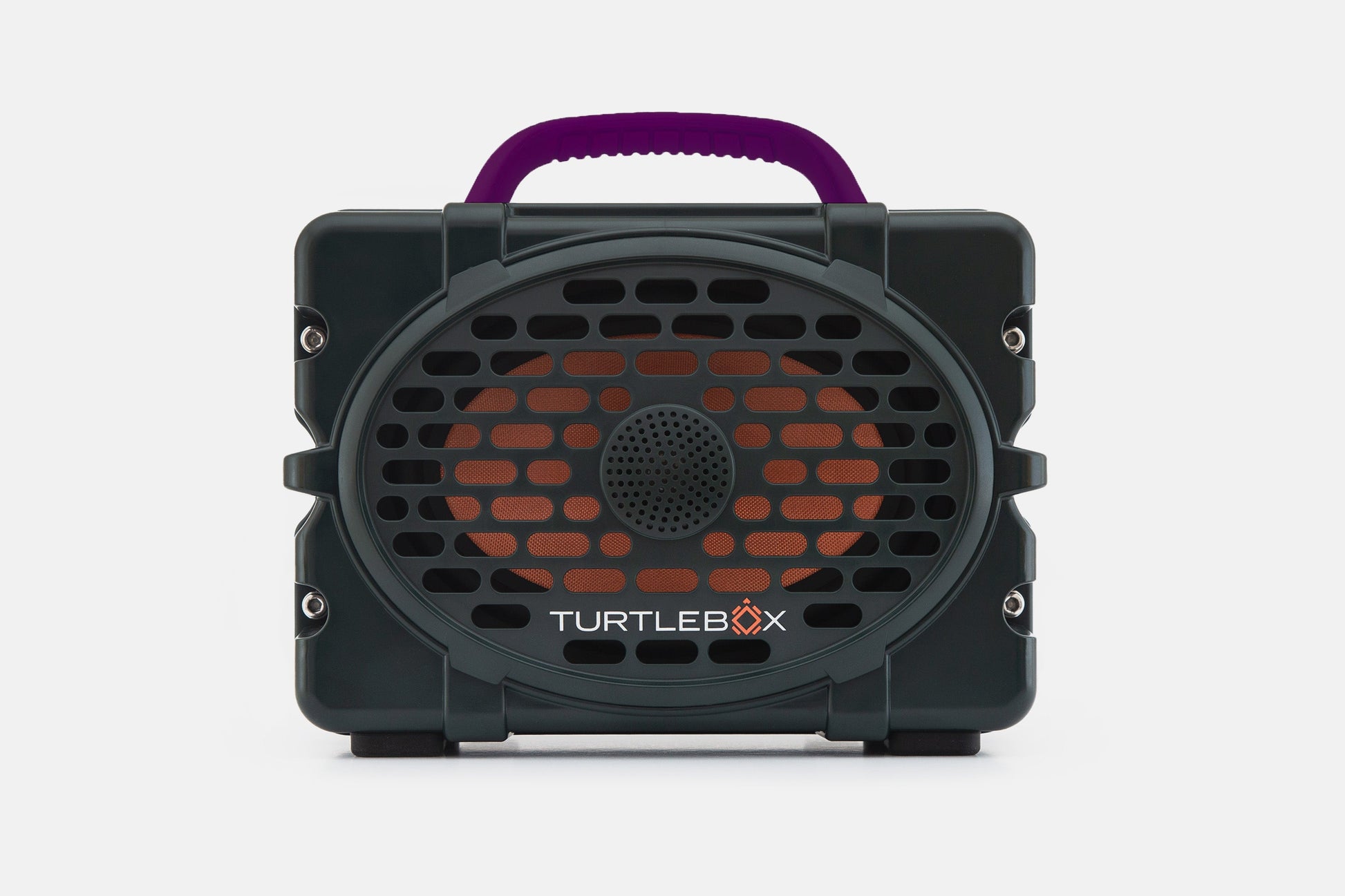 Turtlebox Original speaker in green with purple handle no-gallery