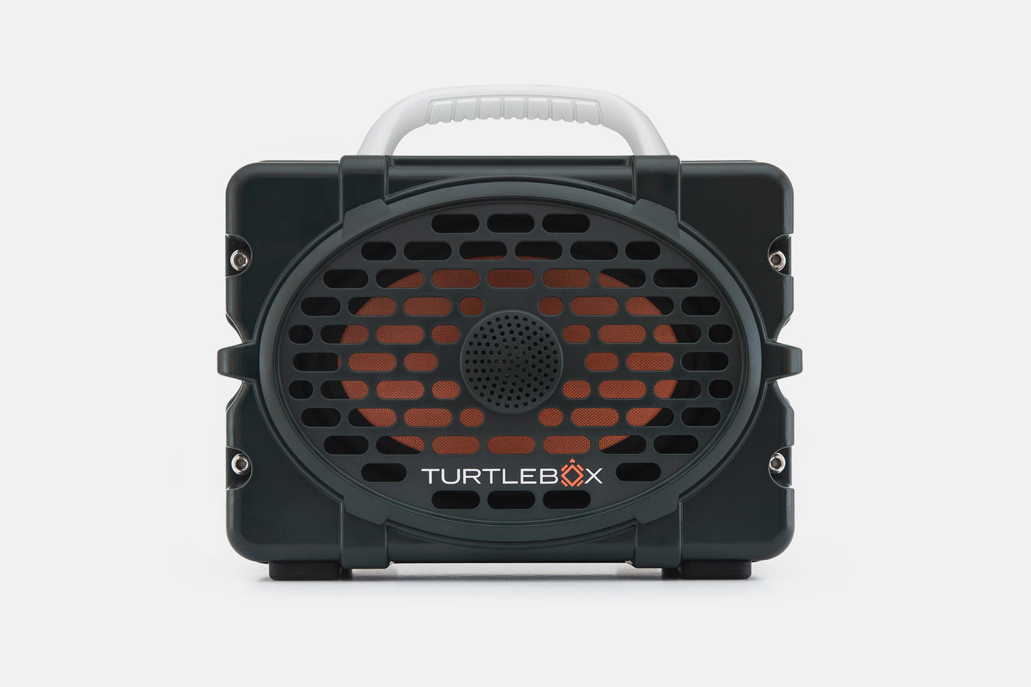 Turtlebox Original speaker in green with white handle no-gallery