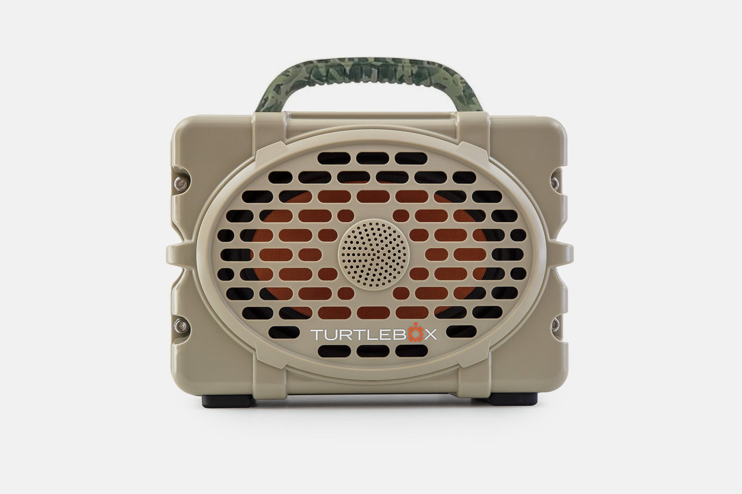 Turtlebox Original speaker in tan with camo handle no-gallery