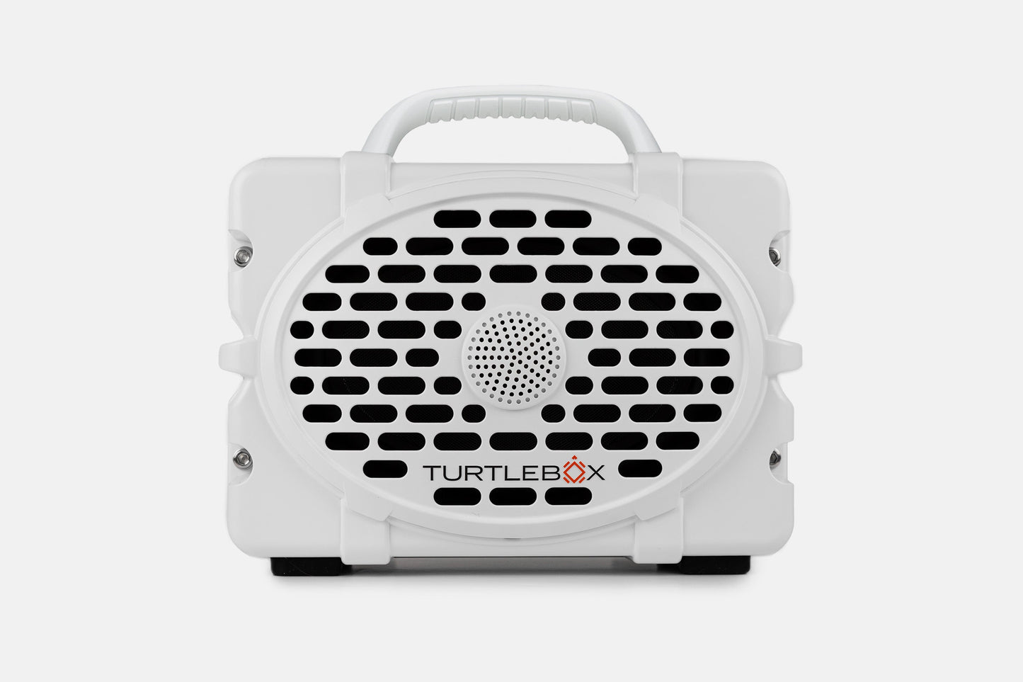 Turtlebox Original speaker in white with white handle no-gallery